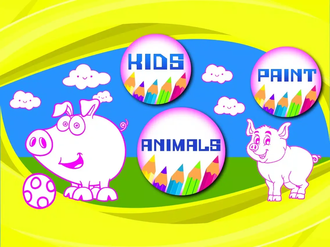 Tangkapan layar Pop Pig Book to Paint iPad 