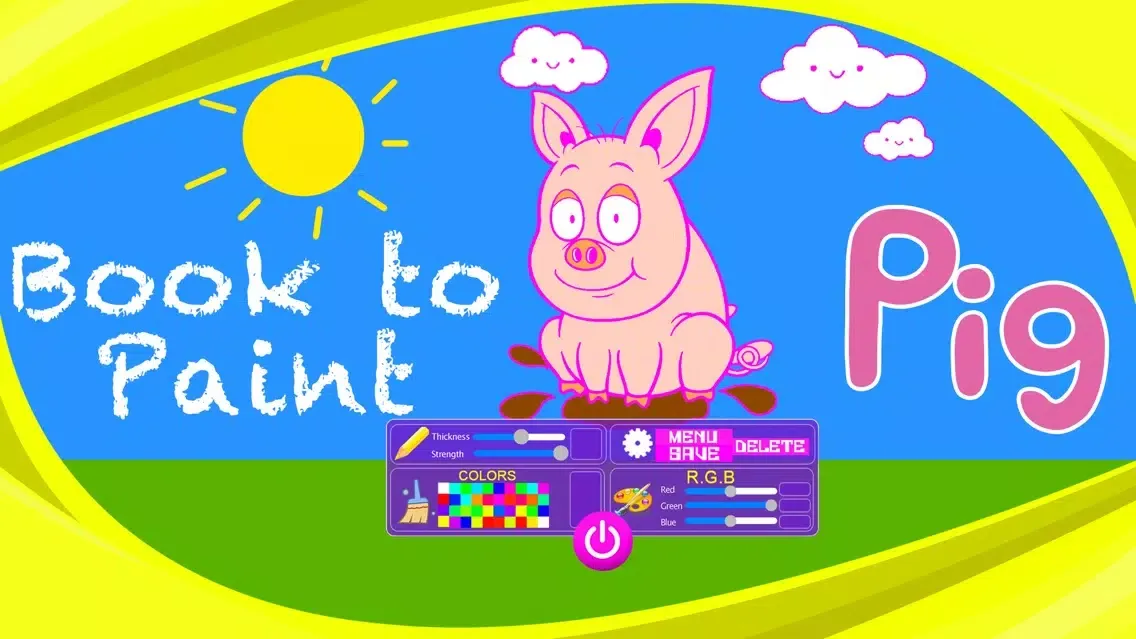 Tangkapan layar Pop Pig Book to Paint