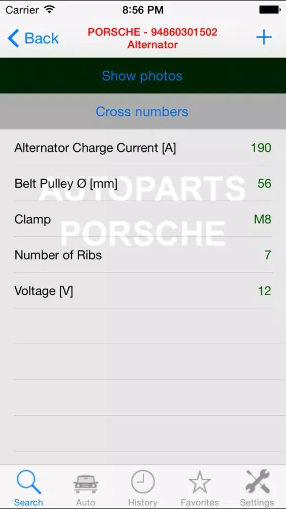 Capturas de pantalla de Autoparts for Porsche