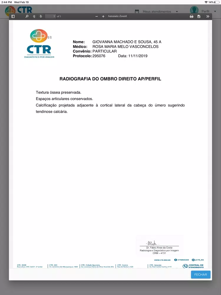 CTR - Diagnóstico Por Imagem iPad  Screenshots