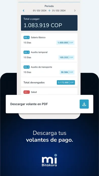 Capturas de tela do miBitákora