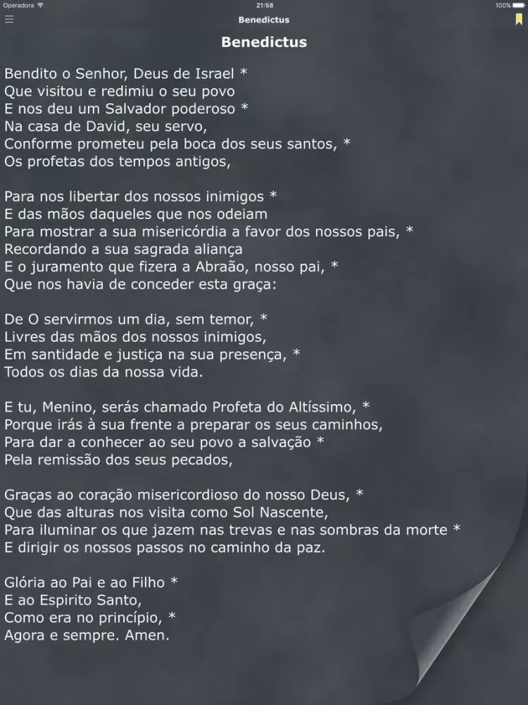 Tangkapan skrin Livro de Orações (Oração da Manhã e Noite) Prayer Book in Portuguese iPad 