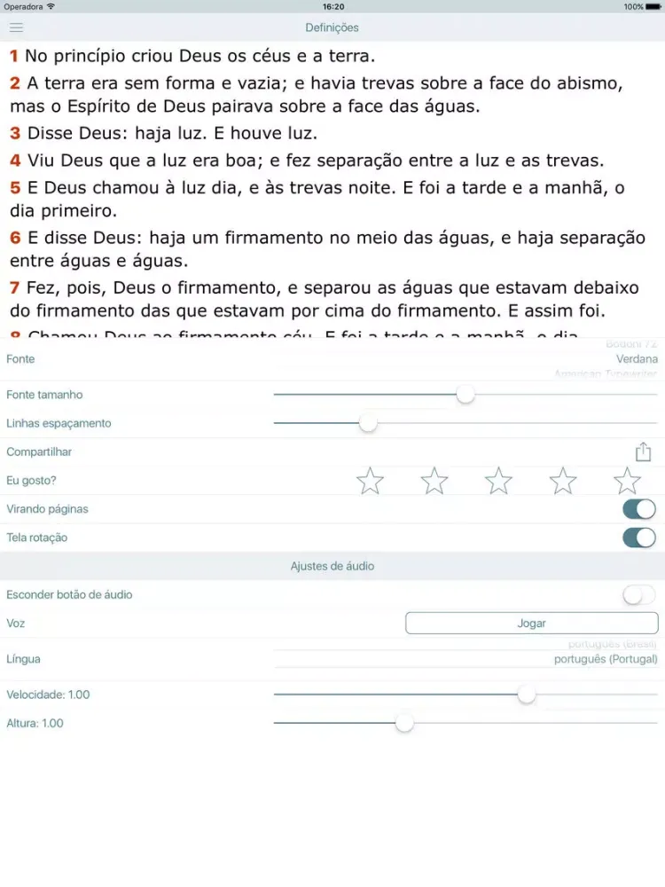 Bíblia Evangelica Antigo Testamento. Audio Biblia Almeida iPad  سکرین شاٹس