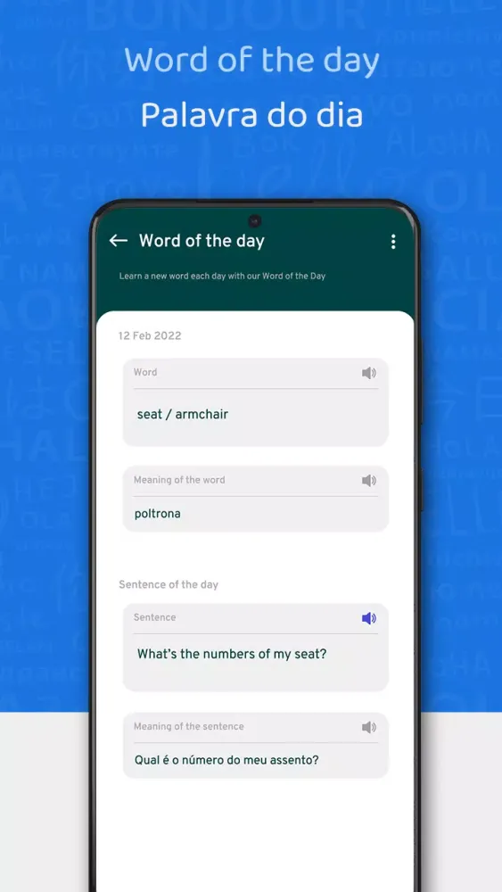Portuguese English Translator Screenshots