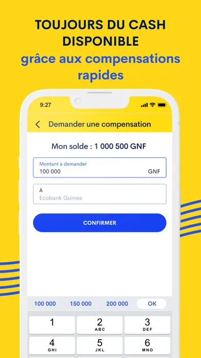 Capturas de tela do YMO Agent Point de vente (POS)