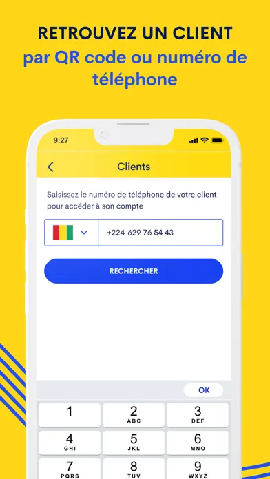 Capturas de tela do YMO Agent Point de vente (POS)