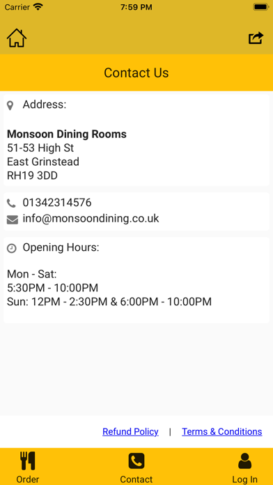 Capturas de tela do Monsoon Dining Rooms