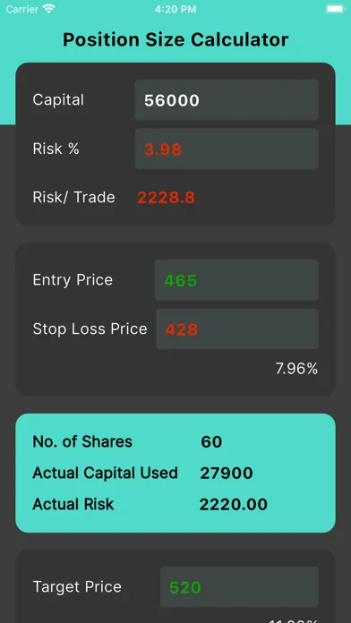 FX - Position Size Calculator应用截图