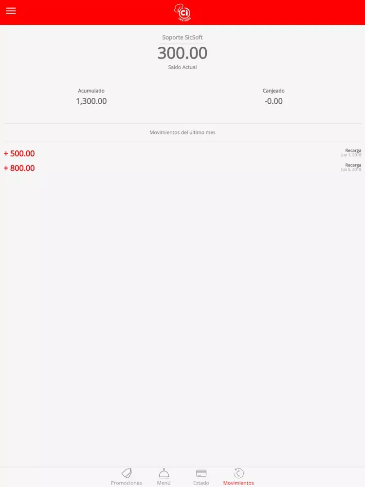 ภาพหน้าจอของ CI CAFETERIAS 3M iPad 