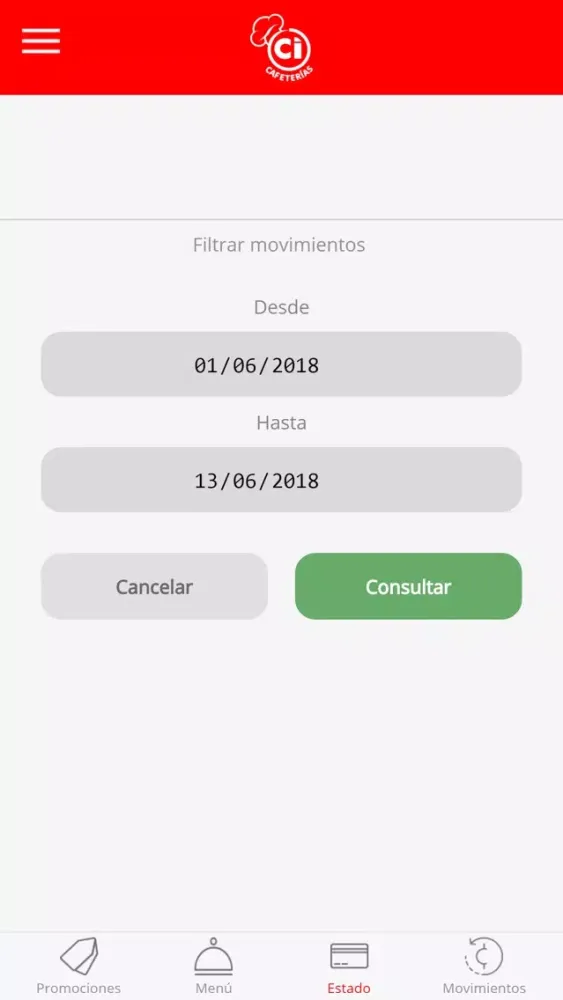 Screenshot di CI CAFETERIAS UBER