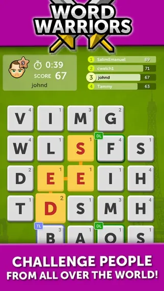 Capturas de tela do Word Warriors - Realtime Online Word Battles for 2 Players