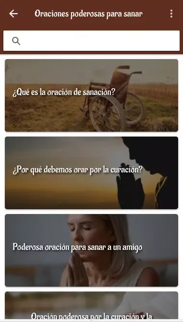 Oraciones poderosas para curar Screenshots