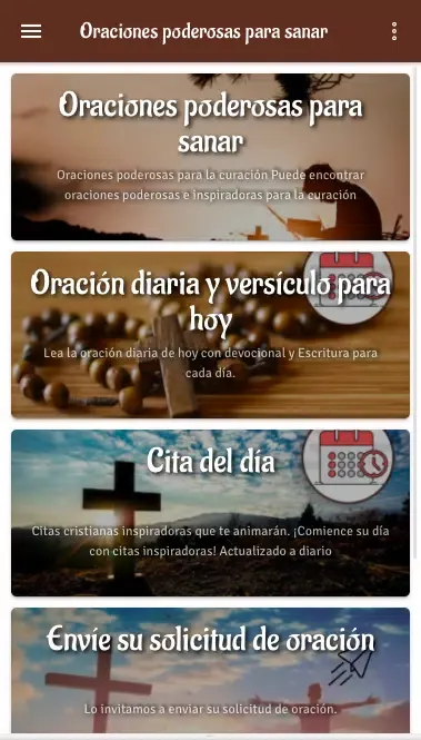 Oraciones poderosas para curar Screenshots