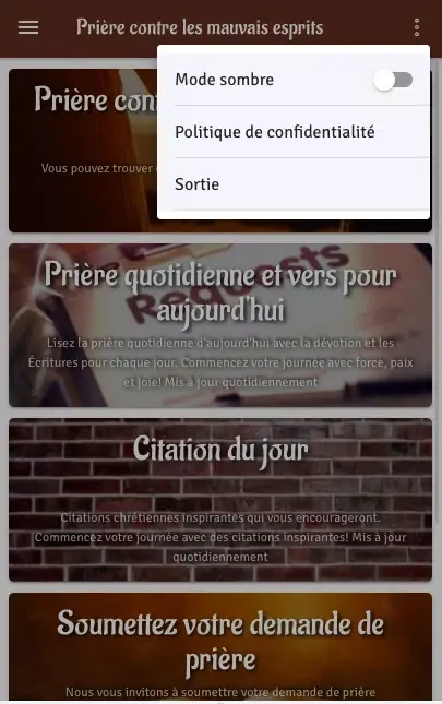 Prière contre mauvais esprits应用截图
