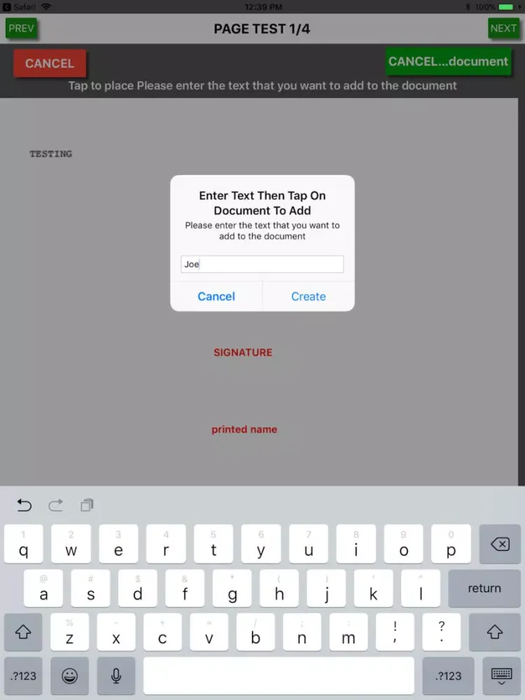 Zrzuty ekranu NowYouSign iPad 