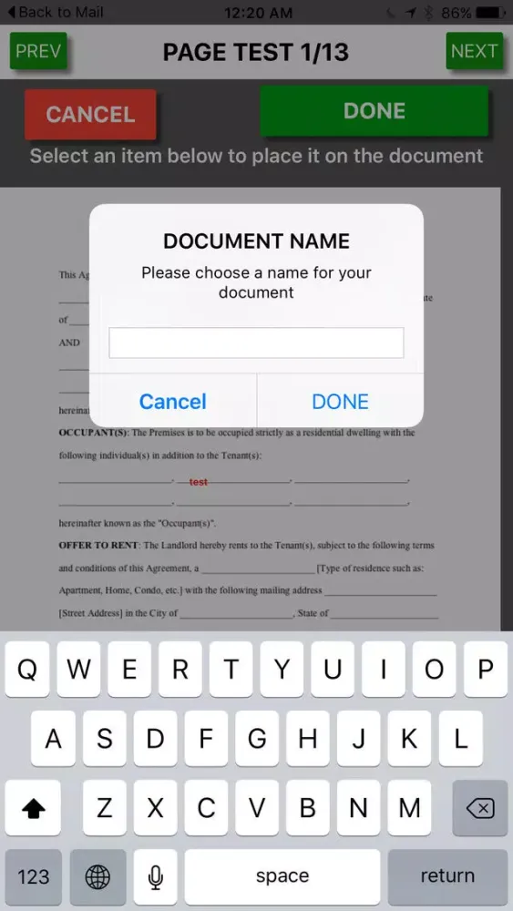 Zrzuty ekranu NowYouSign
