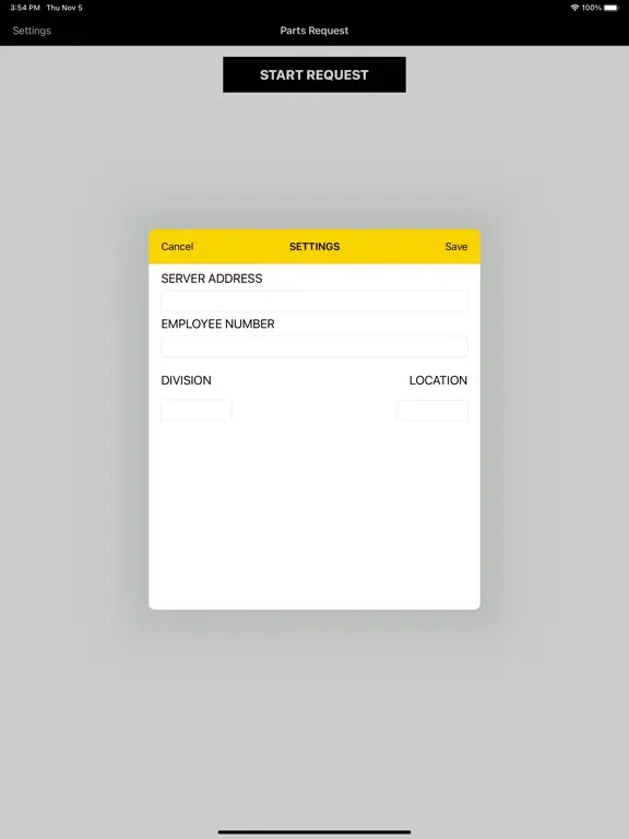 Capturas de pantalla de Parts Request Power i4 iPad 