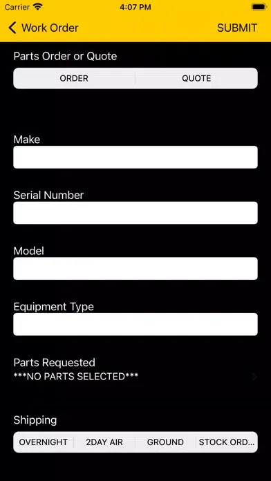 Capturas de pantalla de Parts Request Power i4