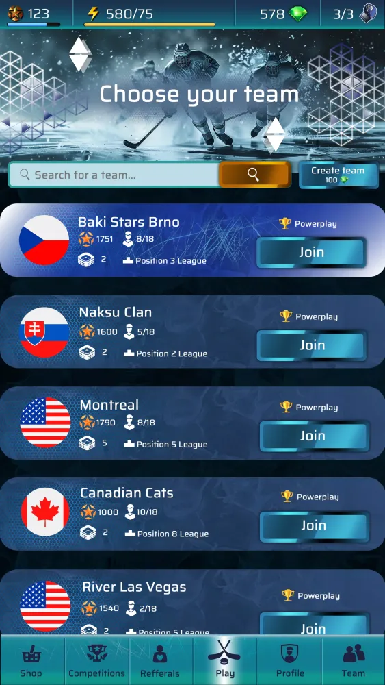 Captures d'écran de PowerPlay: Ice Hockey PvP Game