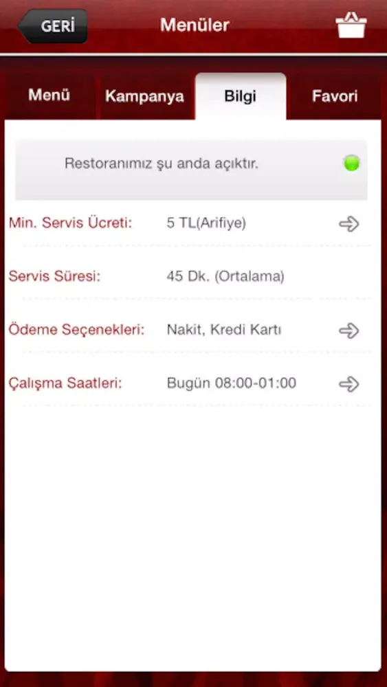 Screenshot di Sağlık Pide