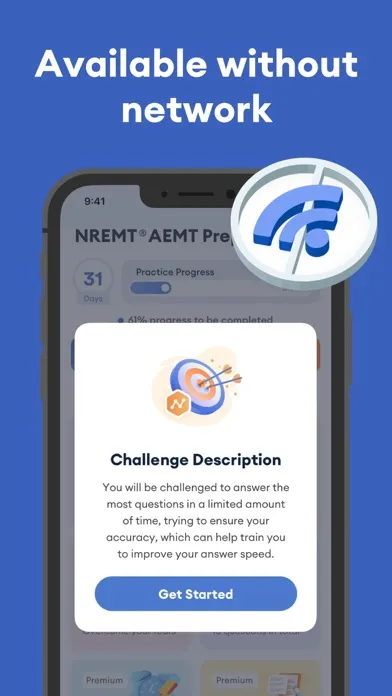 Tangkapan layar AEMT Exam Practice 2024