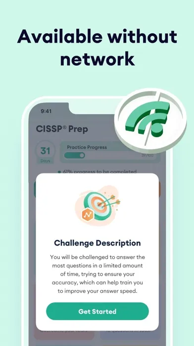 Ảnh chụp màn hình của CISSP Test Prep 2024