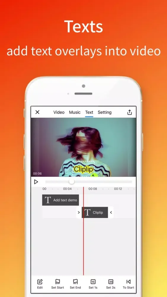 Tangkapan layar Cliplip - Video Clips Editor