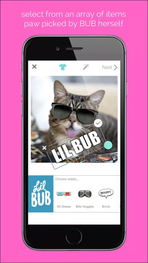 Capturas de tela do Lil BUB