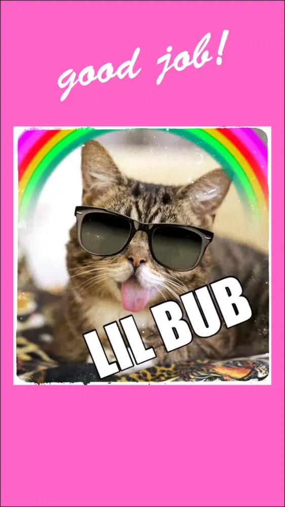 Capturas de tela do Lil BUB