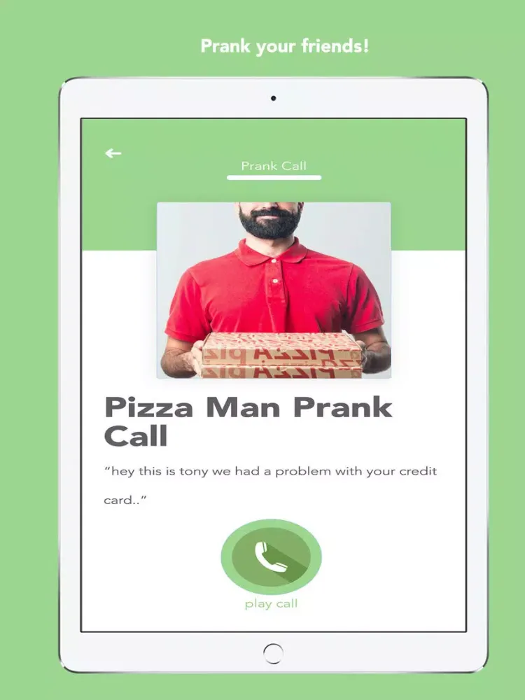 Tangkapan skrin Dial for Pranks - Prank Call iPad 