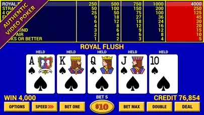 Video Poker Lounge スクリーンショット