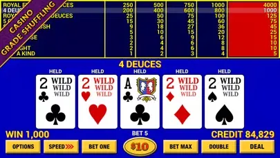 Video Poker Lounge スクリーンショット