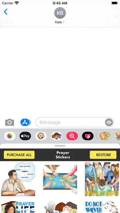 Capturas de pantalla de Prayer Stickers