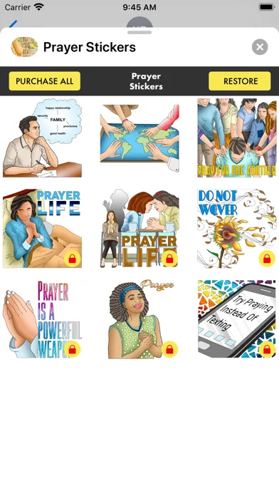 Capturas de pantalla de Prayer Stickers