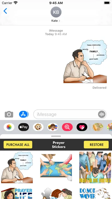 Capturas de pantalla de Prayer Stickers