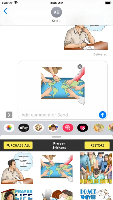 Capturas de pantalla de Prayer Stickers