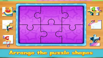Screenshot di Preschool Jigsaw Puzzle - kids Learning Brain Game