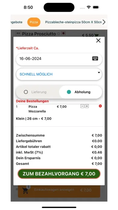 Pizzeria Presto Duisburg स्क्रीनशॉट