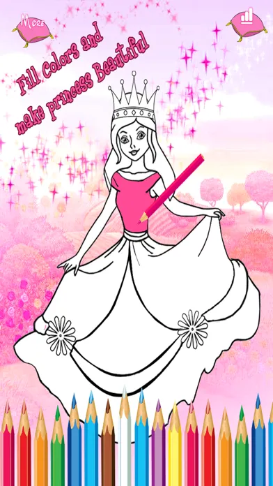 Ảnh chụp màn hình của Princess Coloring Book Games For Girls