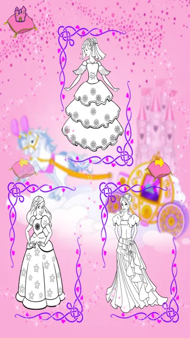 Ảnh chụp màn hình của Princess Coloring Book Games For Girls