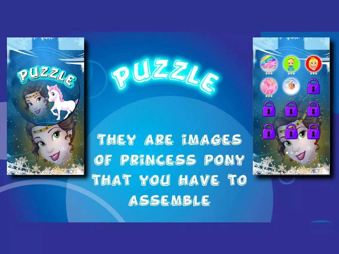 My Princess Ponys Puzzles Slide iPad  Ekran Görüntüleri