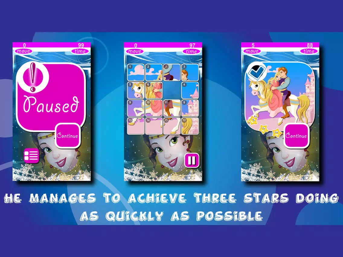 My Princess Ponys Puzzles Slide iPad  Screenshots