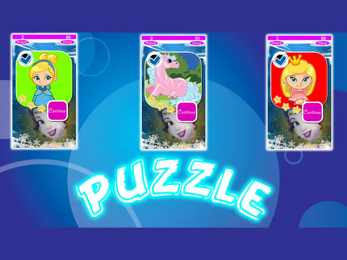 My Princess Ponys Puzzles Slide iPad  Screenshots