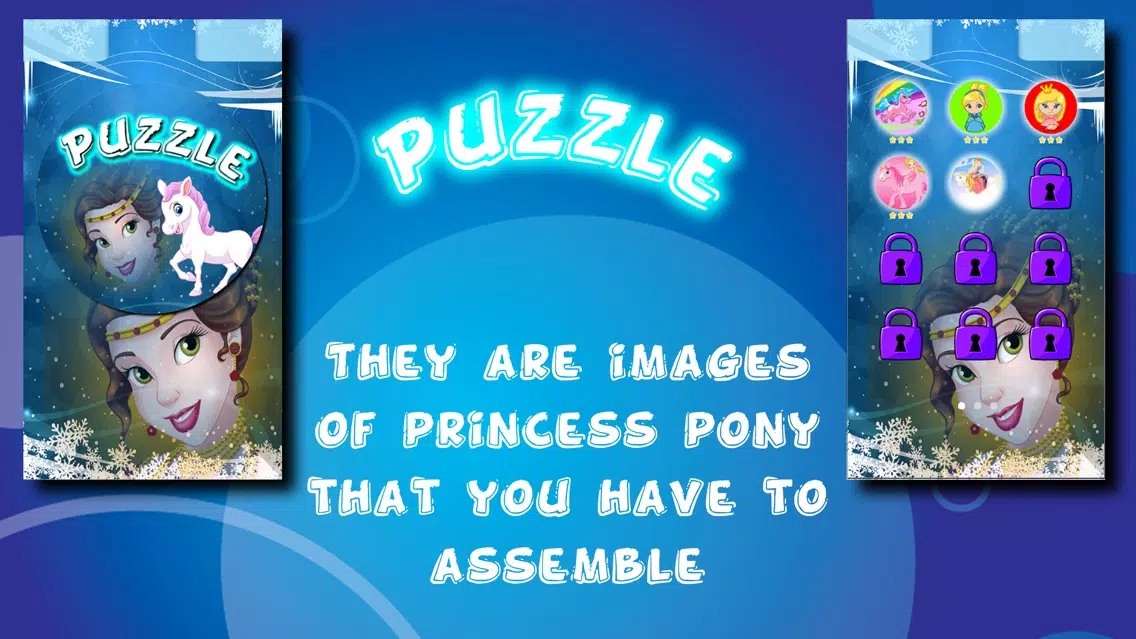 My Princess Ponys Puzzles Slide Screenshots
