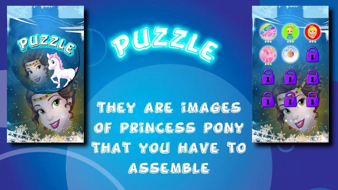 My Princess Ponys Puzzles Slide Ekran Görüntüleri