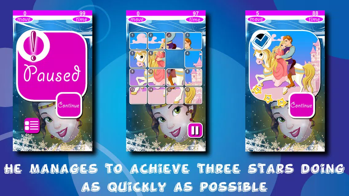 My Princess Ponys Puzzles Slide Screenshots