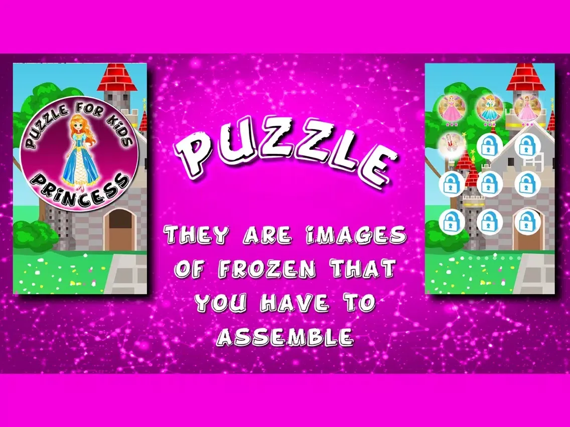 Ảnh chụp màn hình của Princess Puzzles Slide iPad 