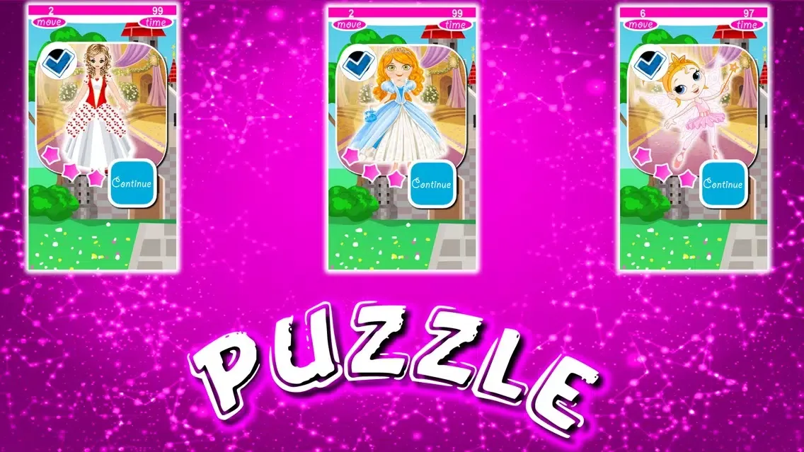 Ảnh chụp màn hình của Princess Puzzles Slide