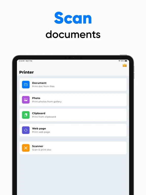 Tangkapan layar Air Printer: Print + Scan iPad 