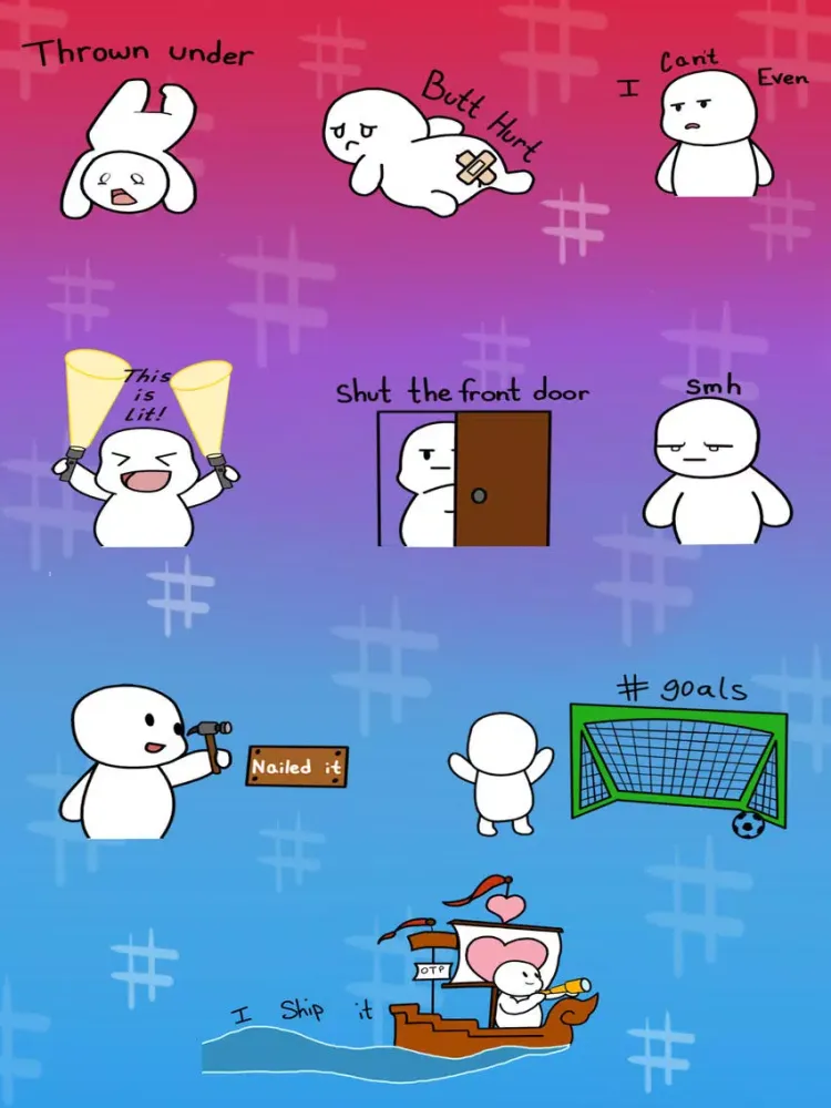 Capturas de pantalla de Hashtag Animated Stickers iPad 